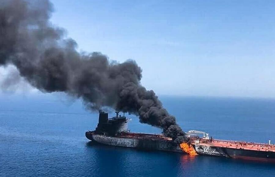 Third oil tanker fire near oman intensifies gulf crisis