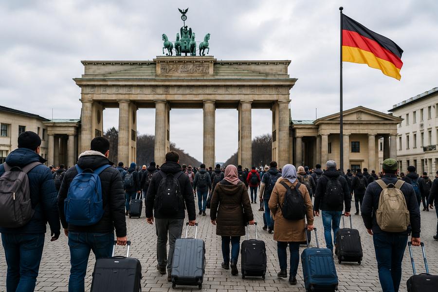Allemagne : Forte baisse du solde migratoire en 2025 selon Destatis