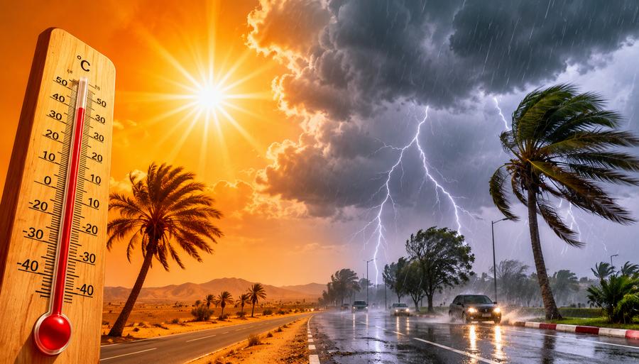 Météo Maroc : fortes chaleurs, orages et vents violents annoncés jusqu’à samedi