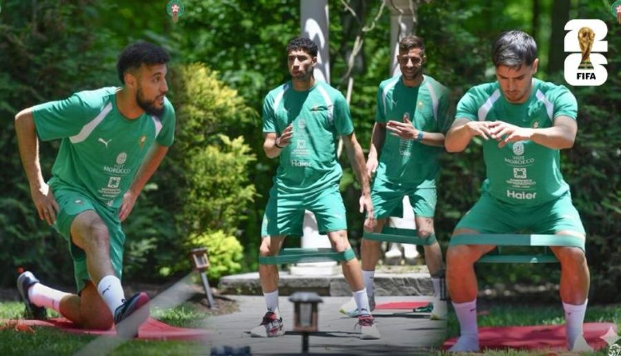 الأسود يباشرون تحضيراتهم في نيوجيرسي بحضور حكيمي