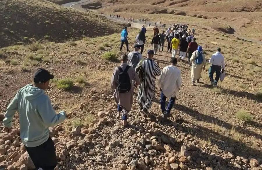 مسيرة احتجاجية على الأقدام صوب عمالة تنغير