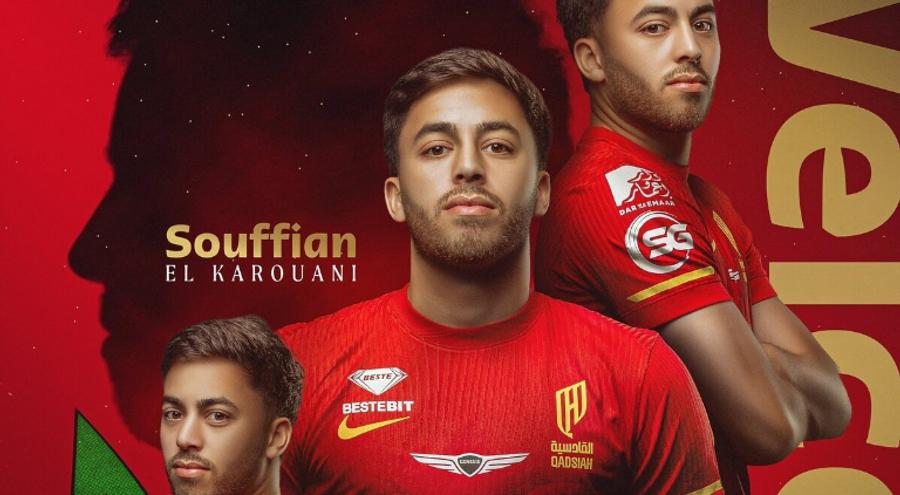 Souffian El Karouani rejoint Al-Qadsiah après son départ du FC Utrecht