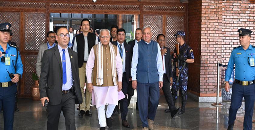 नेपाल: भारतीय ऊर्जा मंत्री खट्टर ने अरुण-III जल विद्युत परियोजना की प्रगति की समीक्षा की