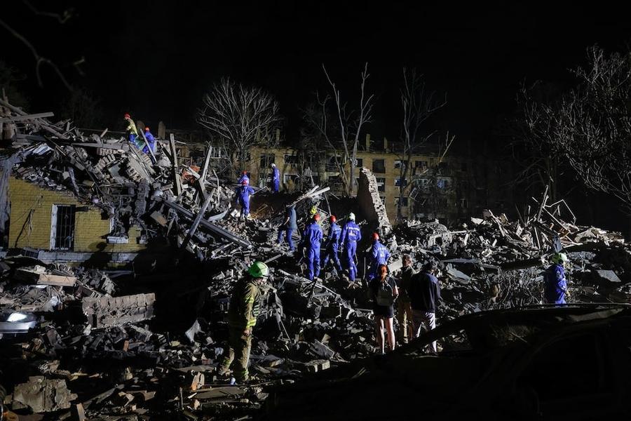 Kyiv subit la plus violente attaque de l’année : Huit morts et des dizaine de blessés