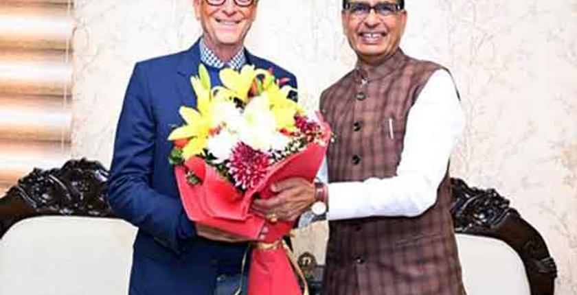 शिवराज सिंह चौहान ने बिल गेट्स के साथ कृषि, ग्रामीण विकास जैसे विभिन्न विषयों पर चर्चा की