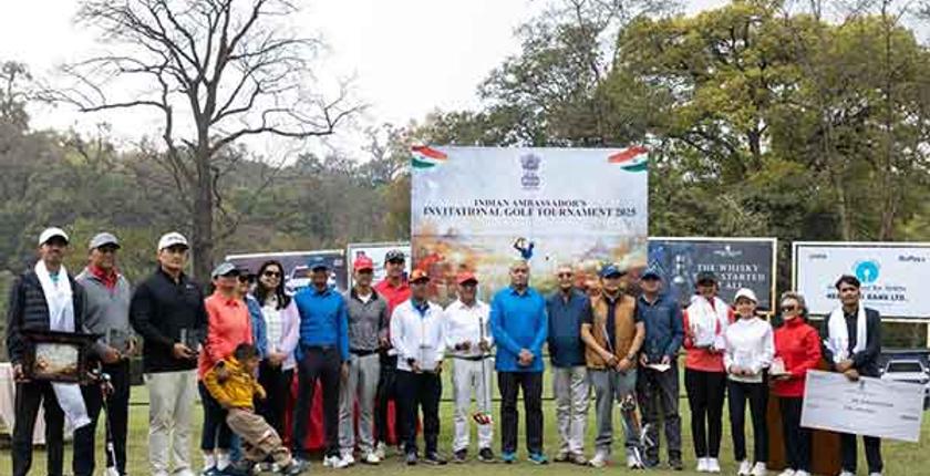 नेपाल में भारतीय राजदूत आमंत्रण गोल्फ टूर्नामेंट शुरू हुआ