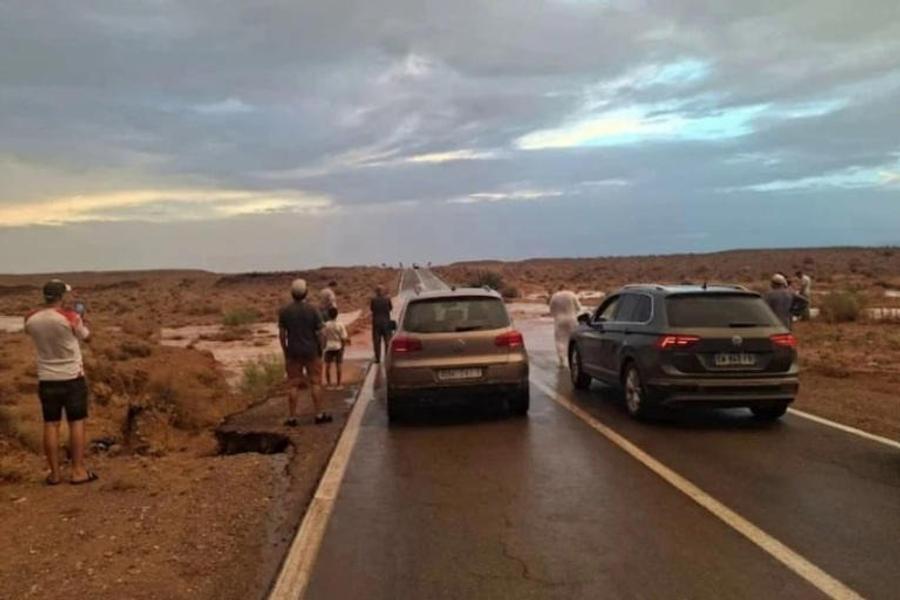 Merzouga: Royal Gendarmerie rescues two tourists swept away by floods