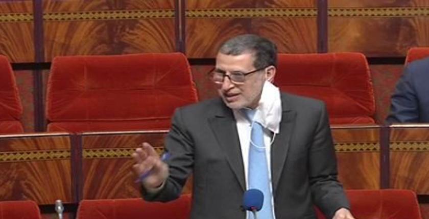 كمامة العثماني تثير ضجة في البرلمان.. وبلافريج يحرجه بالبقاء في مكانه