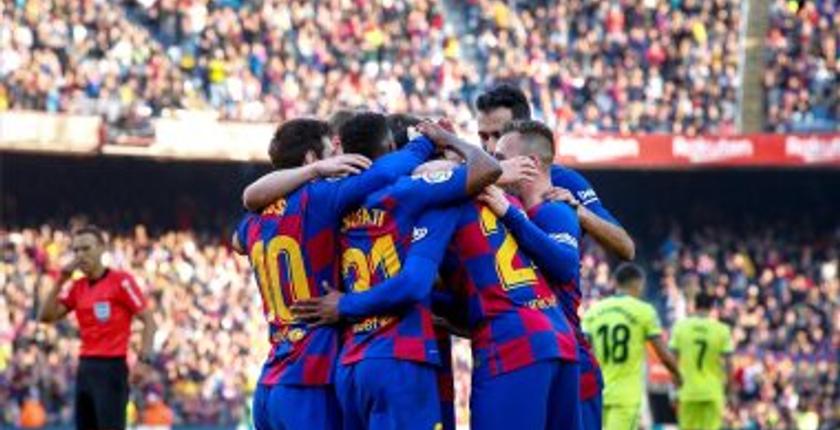 برشلونة يهزم خيتافي ويتصدر الليغا مؤقتا