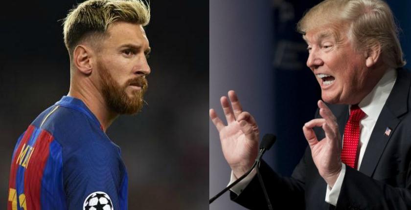 حساب "البارصا" على تويتر يسخر من ترامب بـ "تغريدة" عن ميسي