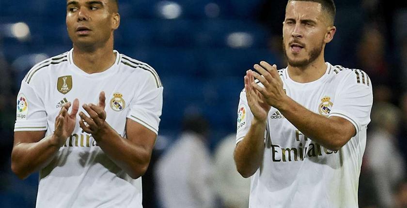 ريال مدريد يعلن إصابة هازارد وكاسيميرو بفيروس كورونا