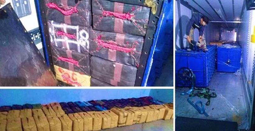 ميناء طنجة المتوسط.. إحباط محاولة لتهريب 450 كلغ من مخدر الشيرا 