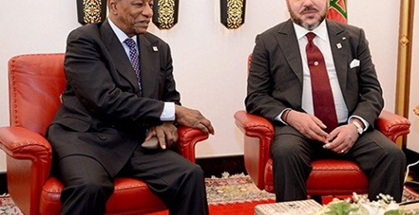  الملك محمد السادس يهنئ السيد ألفا كوندي بمناسبة إعادة انتخابه رئيسا لجمهورية غينيا
