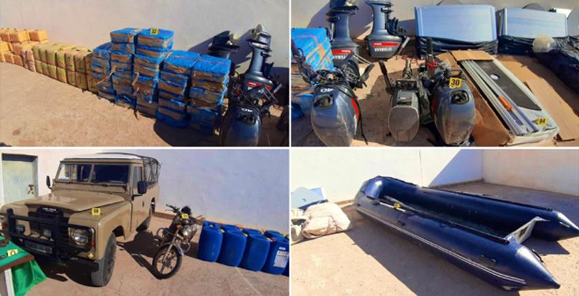 طانطان..حجز طنين و988 كيلوغرام من مخدر الشيرا