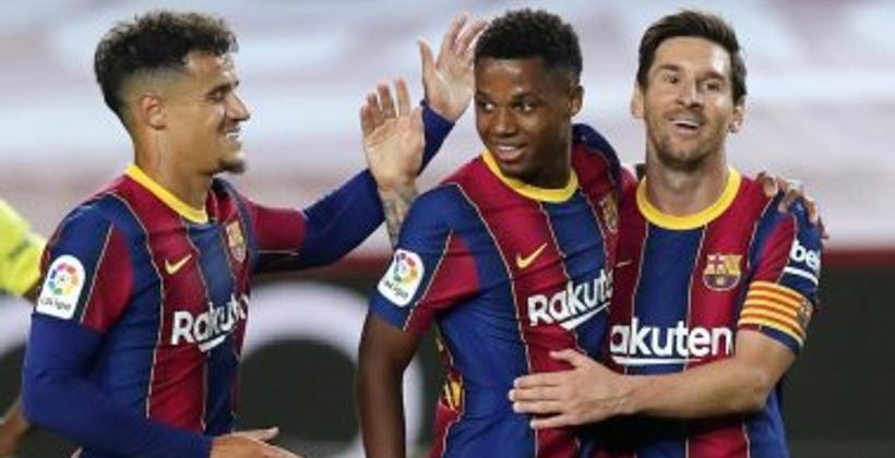 برشلونة يستهل مشواره في دوري أبطال أوروبا بخماسية في مرمى فرينكفاروزي