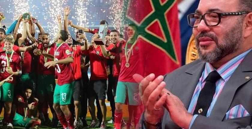 جلالة الملك مهنئا "الأسود": "تتويجكم بالشان مستحق"