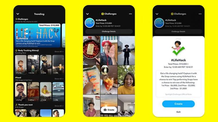 “Spotlight Challenges”: Snapchat announces a new source of income