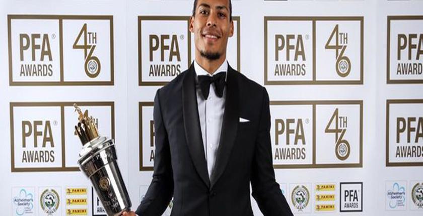 رسميا.. فان دايك يحصد جائزة أفضل لاعب في إنجلترا 