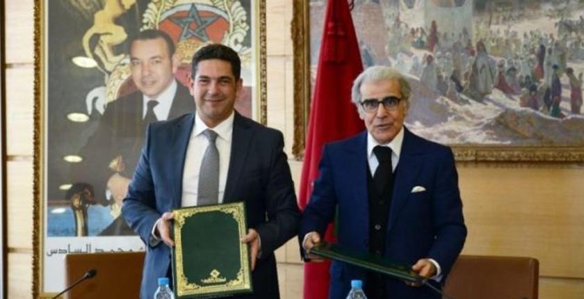 أمزازي والجواهري يوقعان  إتفايقية تهم تأمين الشواهد التعليمية الدولية