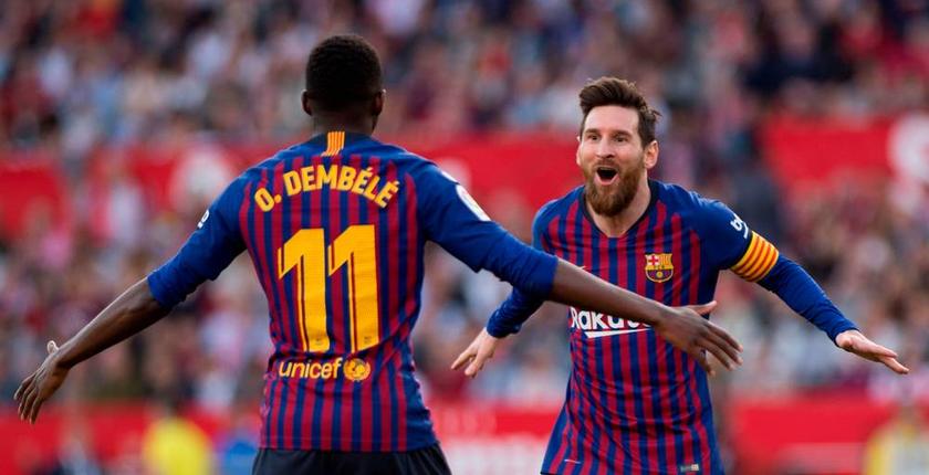 برشلونة يبتعد في صدارة الليغا برباعية في مرمى إشبيلية