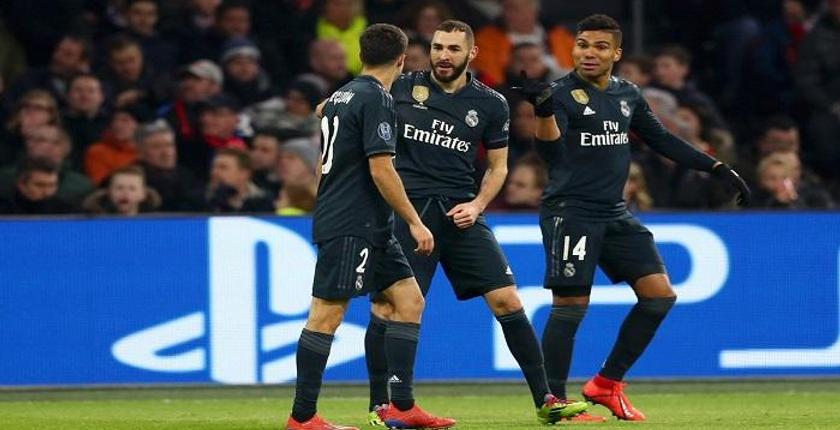 دوري أبطال أوروبا...ريال مدريد يخطف فوزا قاتلا من أياكس