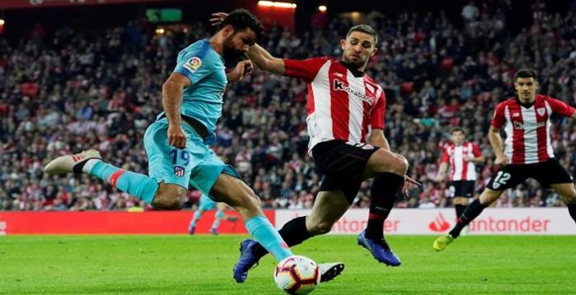 بلباو يطيح بأتلتيكو مدريد بثنائية ويقرب برشلونة من لقب الليغا