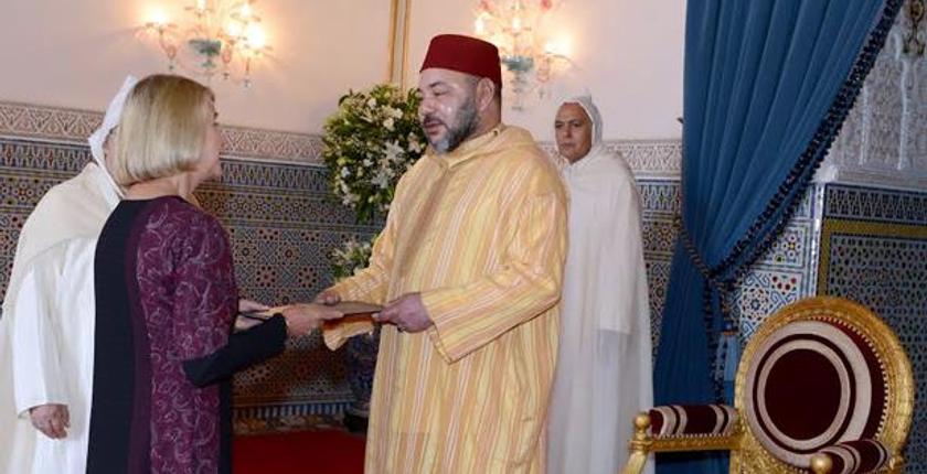 جلالة الملك يستقبل سفراء جدد لتسع دول