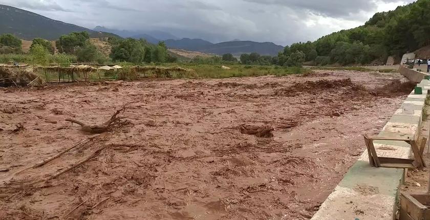 الحوز.. سيول جارفة تستنفر السلطات بمنطقة "ستي فاطمة" الجبلية 