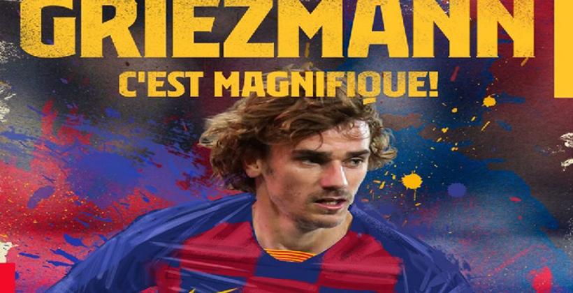 "غريزمان" يشعل فتيل الحرب بين برشلونة وأتليتكو مدريد 