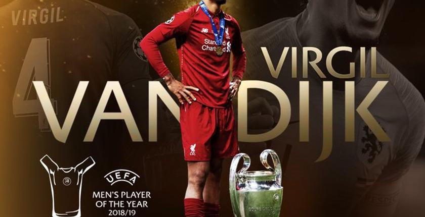 فان ديك يتفوق على ميسي ورونالدو ويحصد جائزة أفضل لاعب في أوروبا