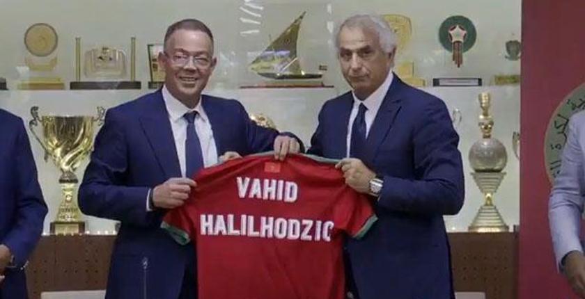 رسميا.. وحيد خليلوزيتش مدربا لأسود الأطلس خلفا لرونار