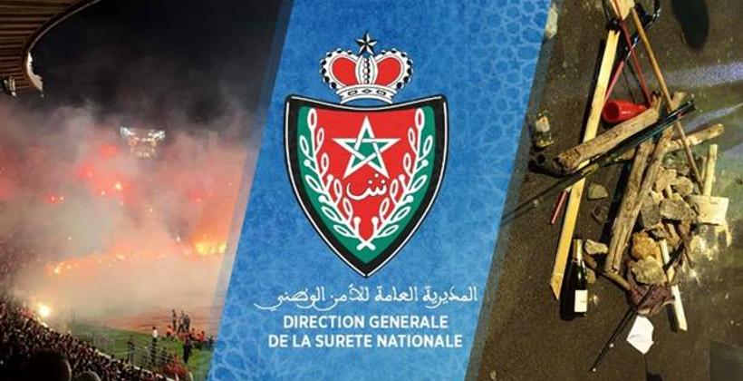 أحداث قمة الجيش والوداد...توقيف 22 شخصا وحجز أسلحة بيضاء وشهب نارية