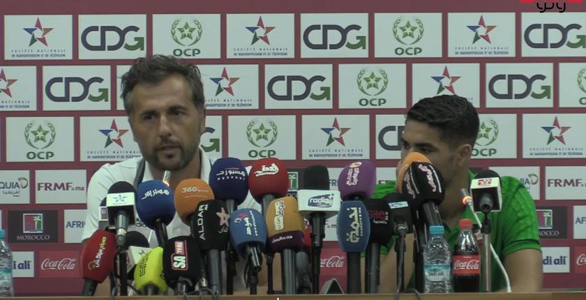 الندوة الصحفية لمدرب المنتخب الأولمبي باتريك بوميل وتدخل العميد أشرف حكيمي