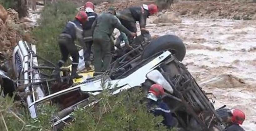 عدد قتلى فاجعة الرشيدية يرتفع إلى 24 بعد العثور على 5 جثث من ضمن المفقودين