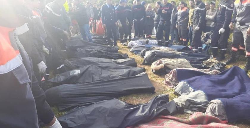 24 قتيلا و21 جريحا إثر انقلاب حافلة سياحية بتونس