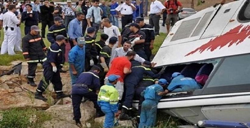 فاجعة...13 قتيلا و 43 جريحا إثر انقلاب حافلة بتازة +  فيديو