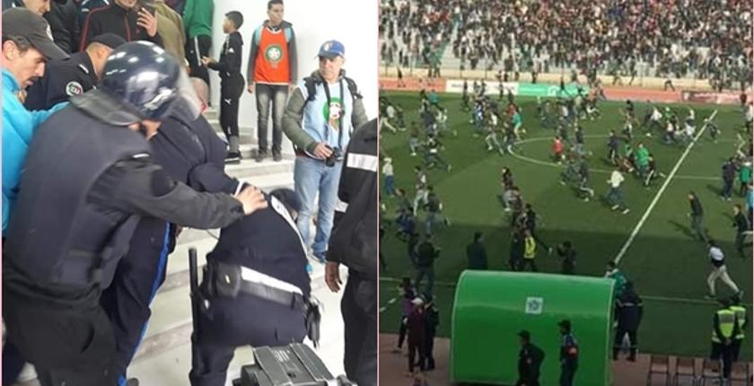 ديربي البيضاء .. توقيف مجموعة من الأشخاص عقب أحداث الشغب