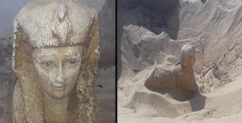 اكتشاف تمثال على هيئة أبوالهول في مصر