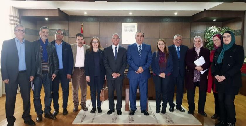 "عبيابة" يستقبل أعضاء لجنة الجائزة الوطنية للصحافة