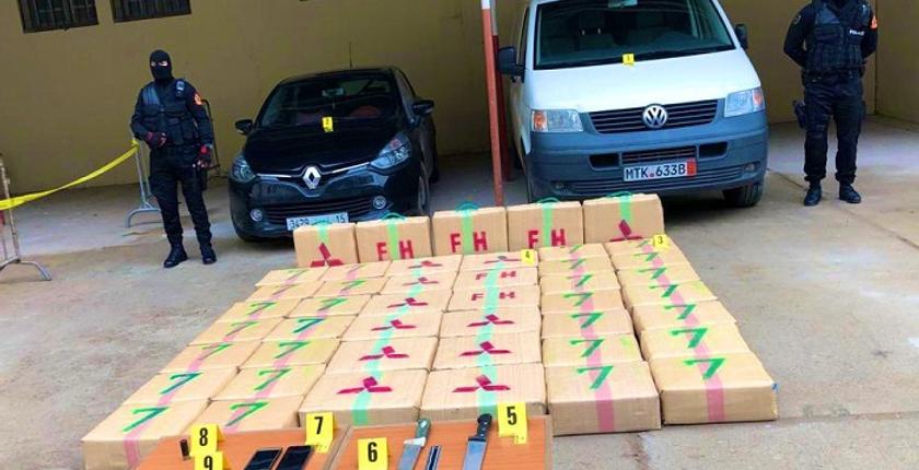 حجز 3 طن و657 كيلوغرام من مخدر الشيرا بتازارين ضواحي الناظور