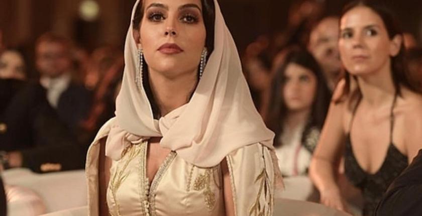 خطيبة كريستيانو رونالدو  تتألق بالقفطان المغربي 
