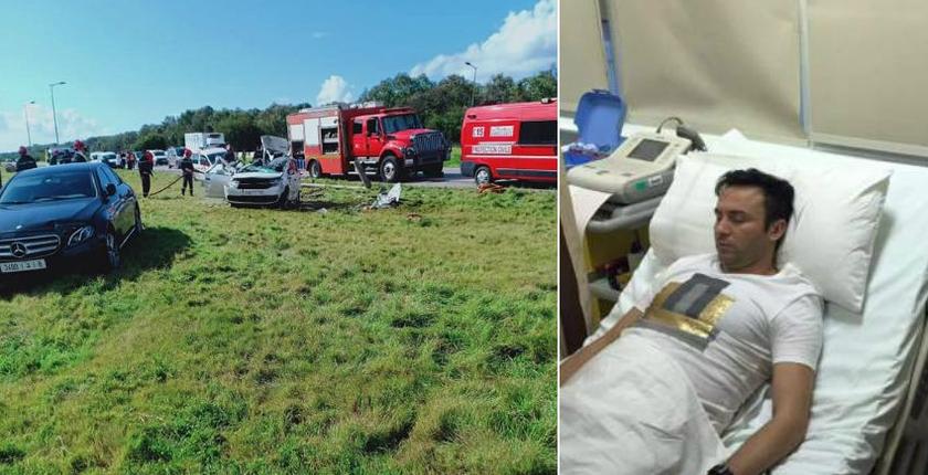  تفاصيل حادثة سير خطيرة  كادت تودي بحياة الفنان حاتم إدار