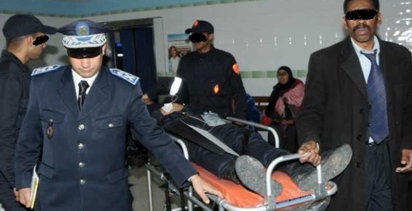 بالتفاصيل ..مخمورون يعربدون ويعتدون  بالسلاح الأبيض على شرطي 