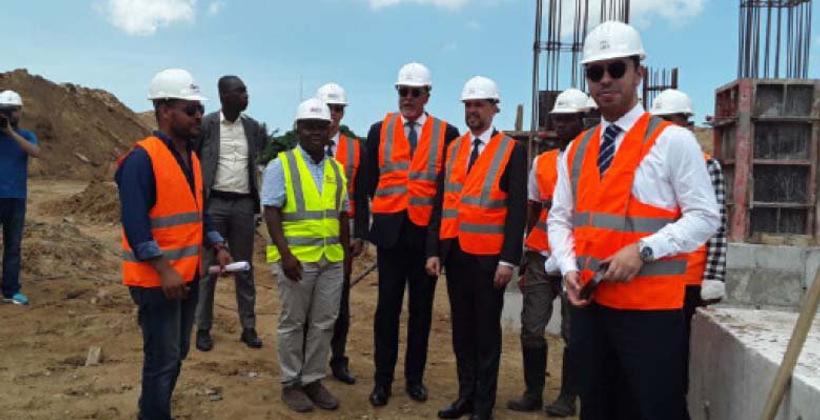 Abidjan : M. Jazouli visite le chantier de la mosquée "Mohammed VI"