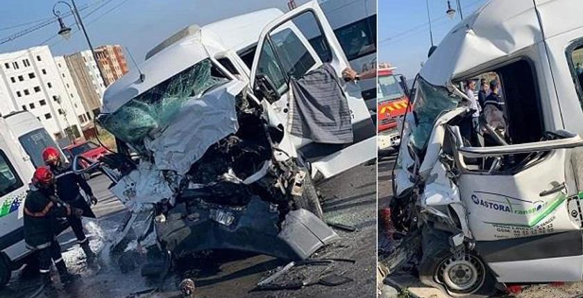 3 قتلى و14 جريحا في حادث اصطدام حافلتين لنقل المستخدمين 
