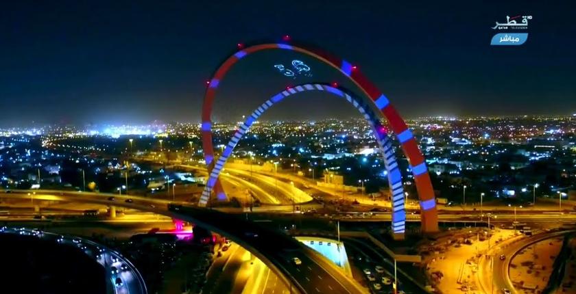 فيديو.. قطر تتحدى الحصار في يومها الوطني وتدشن أضخم وأطول معلم لها 