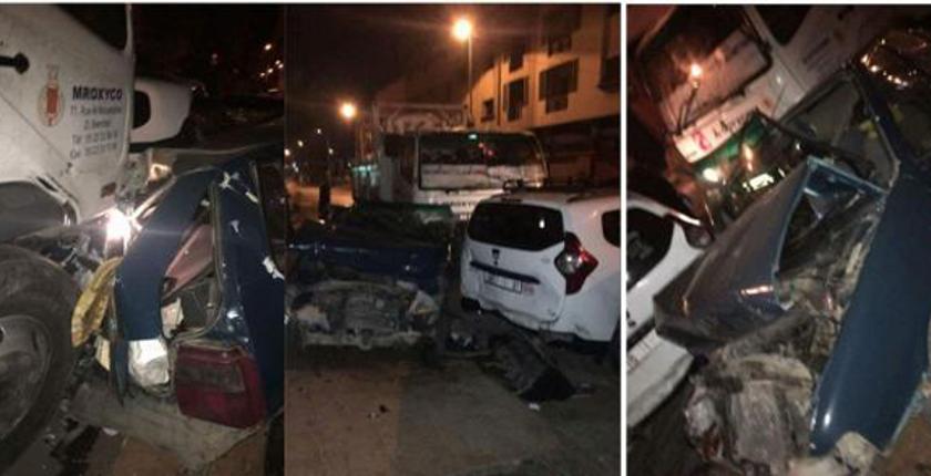 حادث اصطدام خطير ببرشيد و لا خسائر في الأرواح + صور