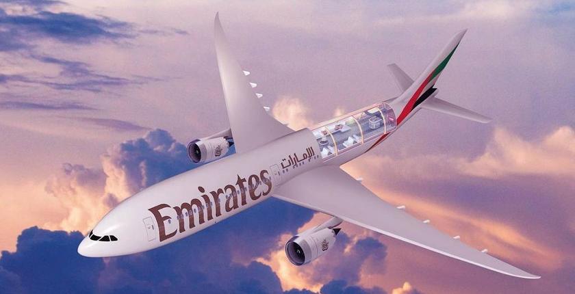 بالصور.. "Emirates" تزيح الستار عن "صالون جوي شفاف"