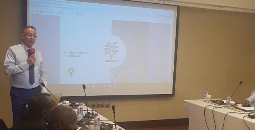 لقجع يقدم عرضا مفصلا لملف المغرب لتنظيم "مونديال 2026" أمام "الكاف"