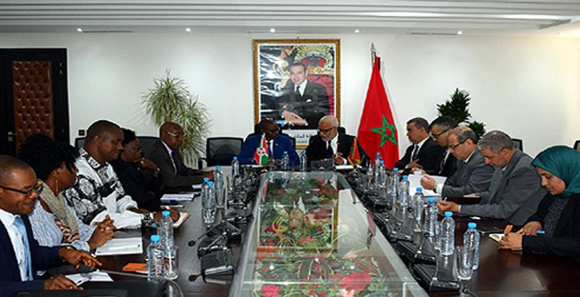 Les défis liés à l'emploi, au travail décent et au chômage au centre d'entretiens maroco-burundais